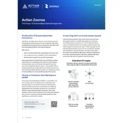 Flyer <BR> Decentralized Data Management -A4 -EN
